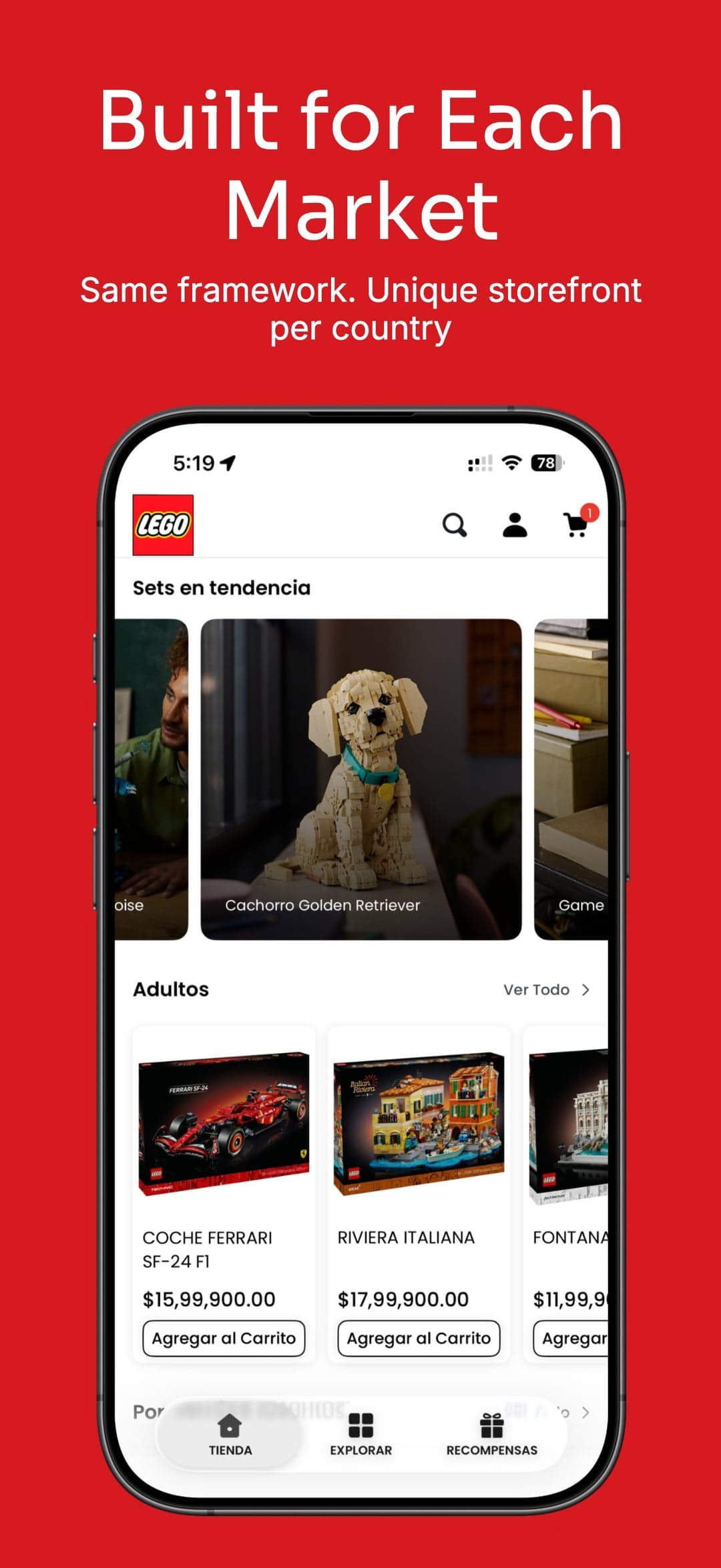 Built for Each Market – trending sets and local catalog