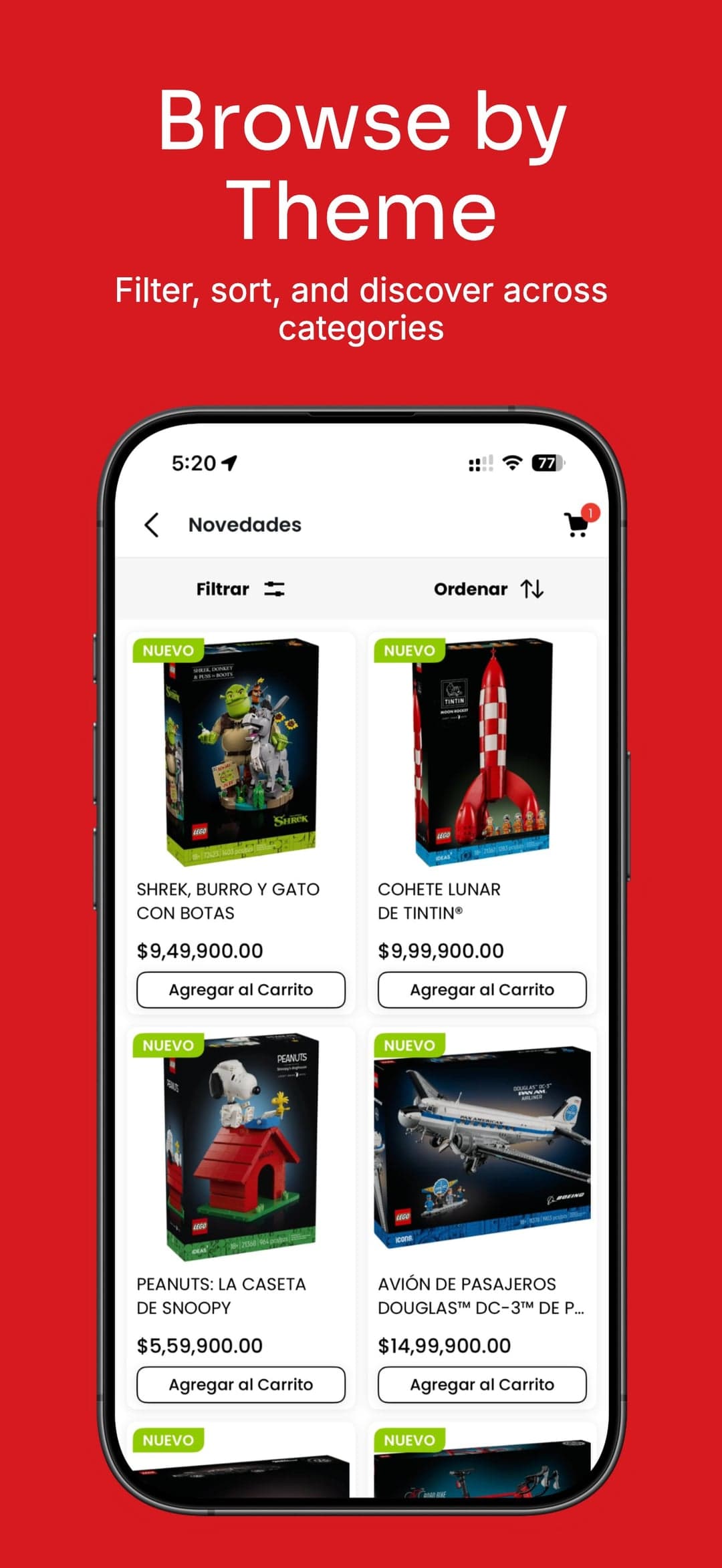Browse by Theme – filter and discover across categories