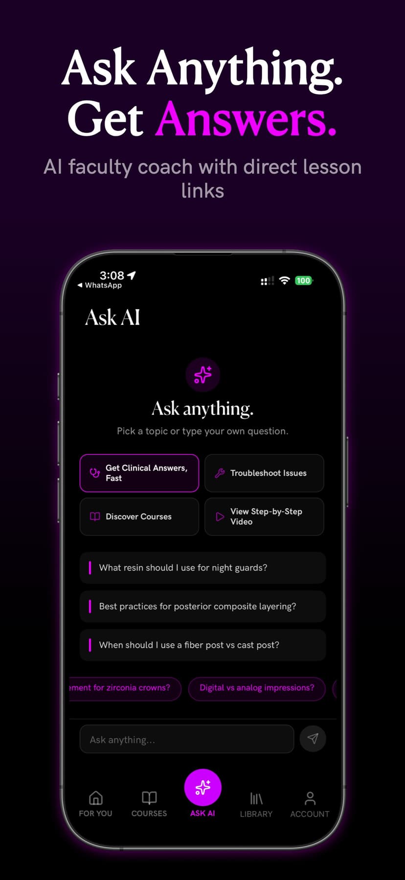 MOD app AI faculty coach