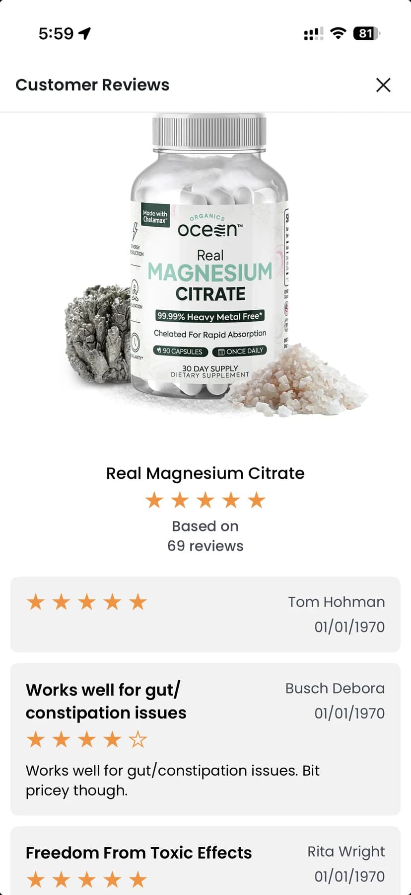 Customer ratings and reviews under the same product